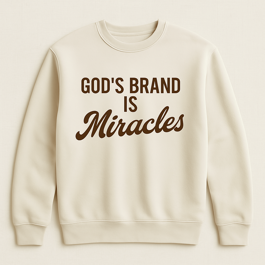 God's Brand is Miracles-Crewneck